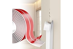 NAYOTAA Wall Corner Protector Self-Adhesive Flexible – Durable Rubber, Furniture Edge Guard, Easy to Install, White, Prevents Wall Damage, Ideal for Home or Office Use
