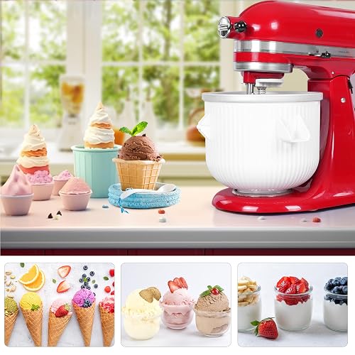 Revêtements De Bol En Silicone 3-en-1 Pour Mixeur KitchenAid - Avec Bec Verseur Et Couvercles - Noir, Résistant -40°C à 240°C, Lavable Au Lave-vaisselle