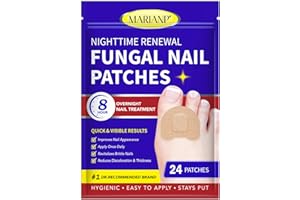 NINSIEC Nail Treatment Patches Extra Strength - Nighttime NailPatches,Discolored &Thickened Nails Repair, Treatments for Damaged Nails, 24 Pcs