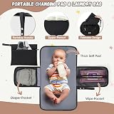 RAINSMORE Baby Changing Bag Backpack with Portable Changing Mat Nappy Bag view 4