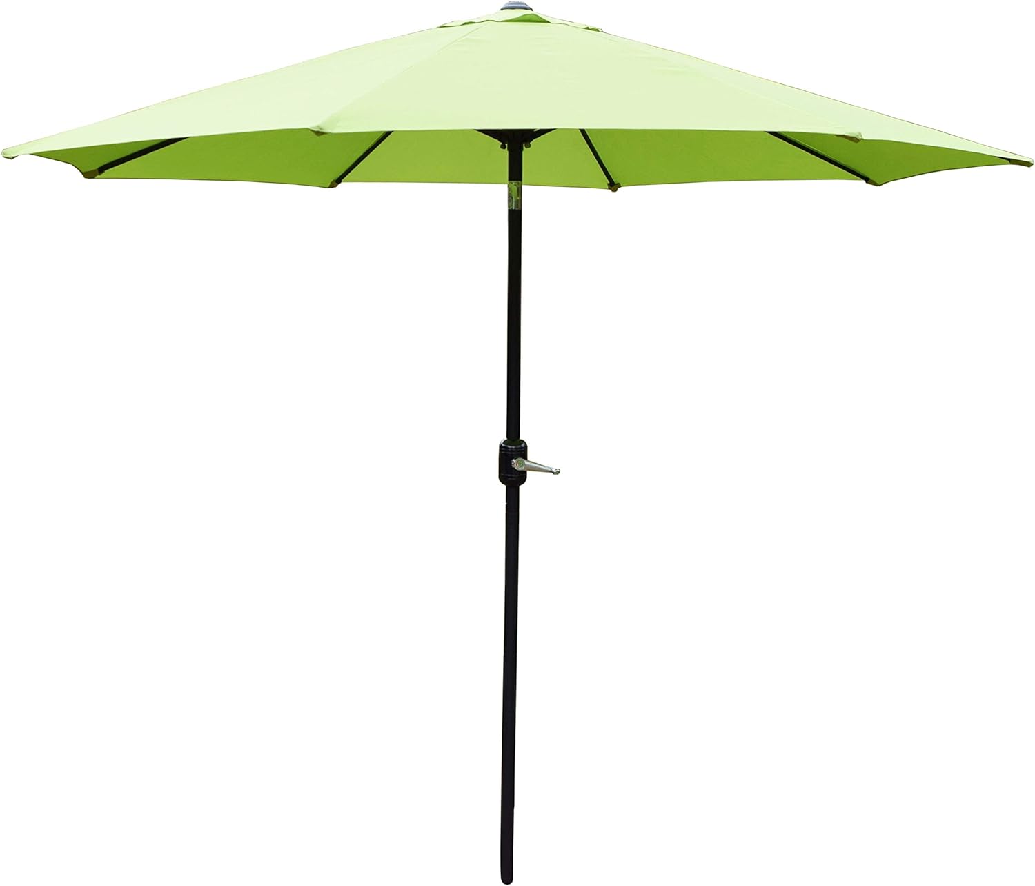 9 Green And Black Patio Umbrella With Crank And Tilt Feature Amazon Co Uk Garden Outdoors