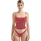 SUUKSESS Women Double Line Square Neck Tank Top Summer Y2K Going Out Basic Cami Shirt