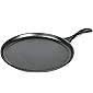 Lodge Pre-Seasoned Cast Iron Griddle With Easy-Grip Handle, 10.5 Inch (Pack of 1), Black