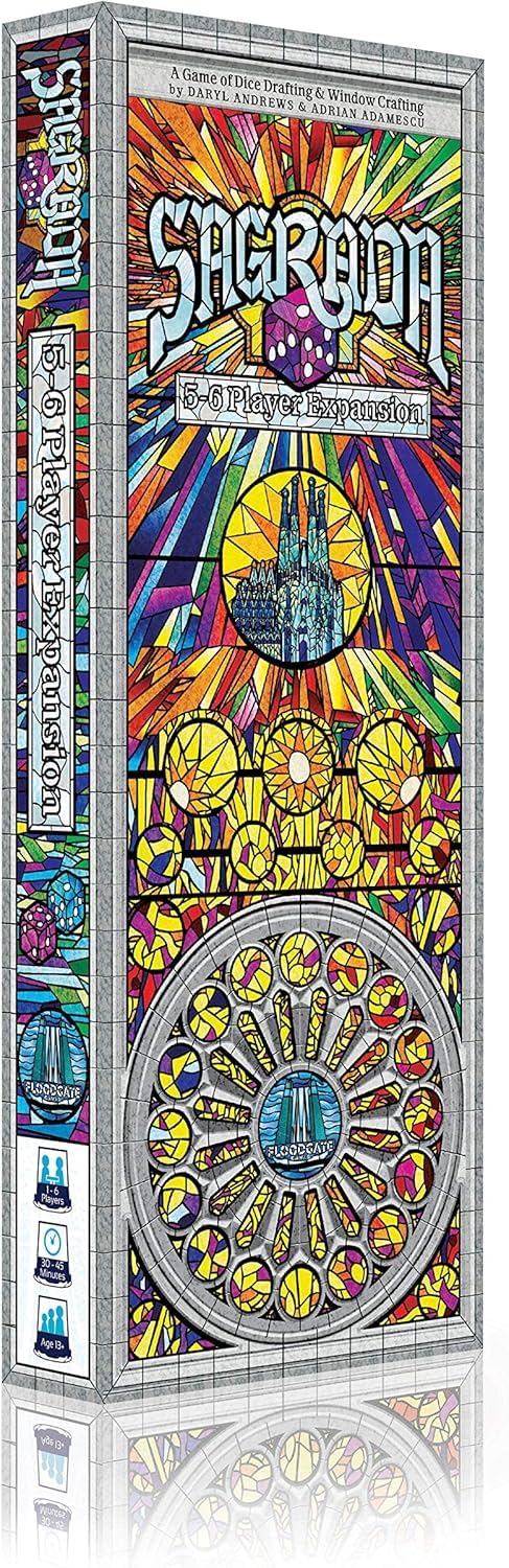 Flood Gate Games FGGSA02 Sagrada 5-6 Player Expansion, Mixed Colours