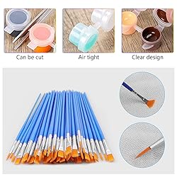 20 Strips 120 Pots Empty Paint Pots Strips With Lid