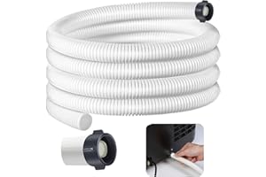 CONDERYANG Dehumidifier Drain Hose 3/4 Inches FHT Connection with Rust-Resistant PE Connectors Cuttable Drainage Pipe Replacement Hose for Most Brand of Dehumidifiers, 15 Feet