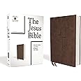 The Jesus Bible, NIV Edition, Leathersoft, Brown, Comfort Print