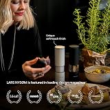 LARS NYSØM Salt and Pepper Grinder Set Stainless Steel Adjustable Ceramic view 5