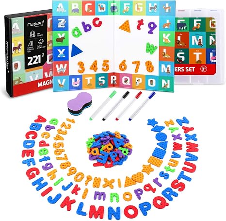 68 Lettres Magnétiques Éducatives - Alphabet Et Chiffres Pour Enfants