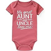 BESDEAR My Great Aunt uncle love me newborn outfits Aunts Baby Clothes Auntie infant Bodysuits