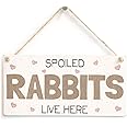 Warnschild „Beware I Live Here“ – 25,4x12,7 Cm, PVC, Mit Aufhänger, Outdoor-geeignet