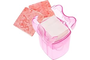 Beavorty Perm End Paper Hair Tools 2 Packs Barber Disposable Hair Curling Paper Dressing Tool Perming with Dispenser Storage 