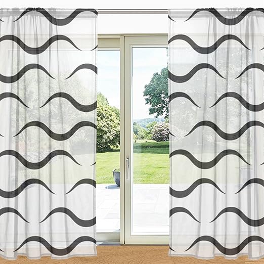 Amazon Com Alaza My Daily Modern Stylish Wavy Stripes Printed