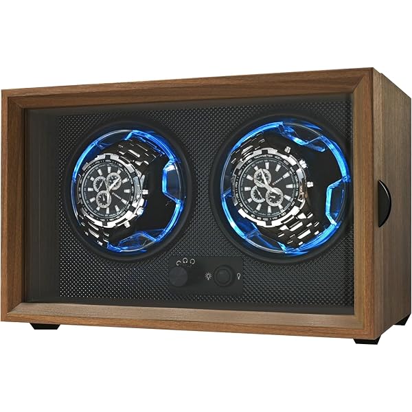 Remontoir De Montres Quad Heiden - Boîtier Noyer Avec Câble D'Alimentation - Occasion