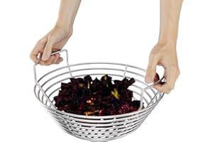 SUZLON Charcoal Ash Basket fit for Large Big Green Egg Grill, Heavy Duty Stainless Steel Grill Ash Baskets fits for The Large Big Green Egg,Kamado Joe Classic,Pit Boss,Louisiana & Other Grills