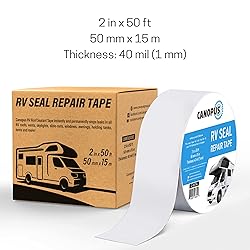 CANOPUS RV Sealant Tape, White, 2 Inch x 50