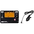 Korg TM-70C Tuner and Metronome w/ Contact Mic, Sound Out Mode, Transpose Mode, and Chromatic Mode - Black
