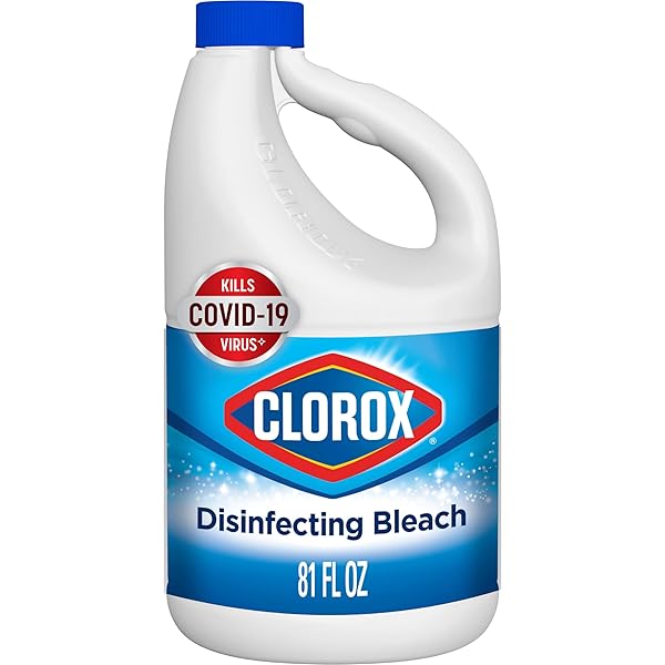 CLOROX DISINFECTING BLEACH, CONCENTRATED FORMULA, REGULAR – 81 FL OZ (PACK MAY VARY)