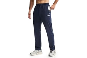 Libin Men's Joggers Pants 4-Way Stretch Sweatpants Athletic Track Pants with Zipper Pockets for Running Casual Workout