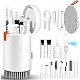 walrfid Laptop Phone Screen Cleaner Kit, Computer Keyboard Brush Cleaning Spray for iPhone AirPods MacBook iPad, 20-in-1 Electronic Device Clean Tool for Camera Earbud Car Screens (White)