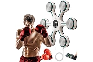 DESIKIND Music Boxing Machine, Smart Music Boxing Machine with Bluetooth, Home Wall-Mounted Training Gear, Boxing Training Punching Equipment with Gloves, Fitness and Reflex Improvement1
