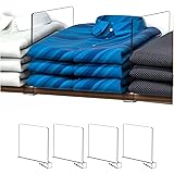 Clear Acrylic Shelf Dividers for Closets