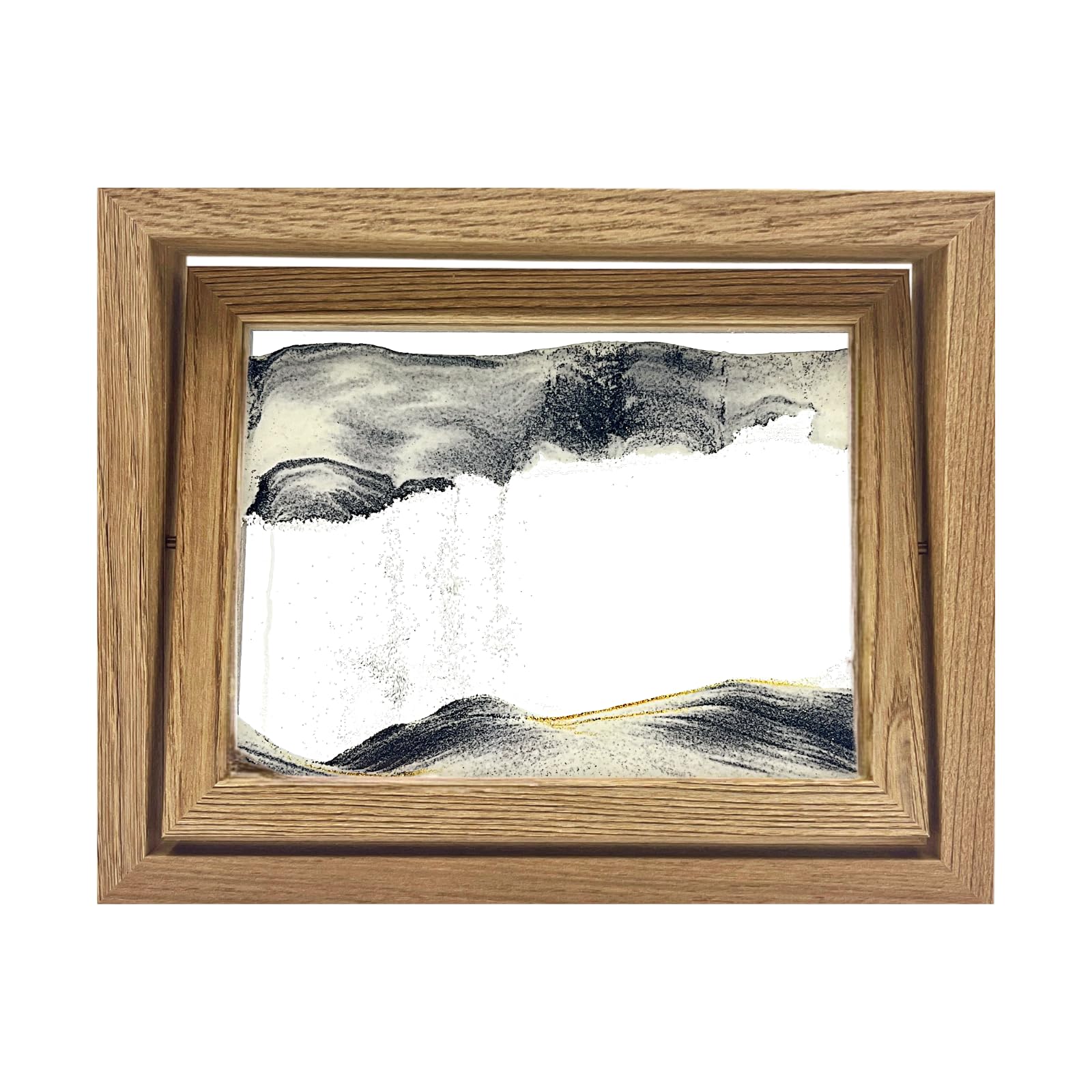 Photo 1 of JAN20TH 3D Dynamic Moving Sand Art - Mesmerizing Sand Art Liquid Motion - Perfect Quicksand Decor & Relaxation Desk Toy for Home and Office
