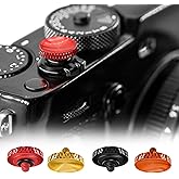 REYGEAK for Fujifilm Camera Shutter Button,4 Pcs Copper Soft Shutter Release Button,Camera Shutter Button Fits for Fuji Fujifilm X100 X100VI X-T5 X-T4 X-T3 Accessories(Red/Brass/Orange/Black)