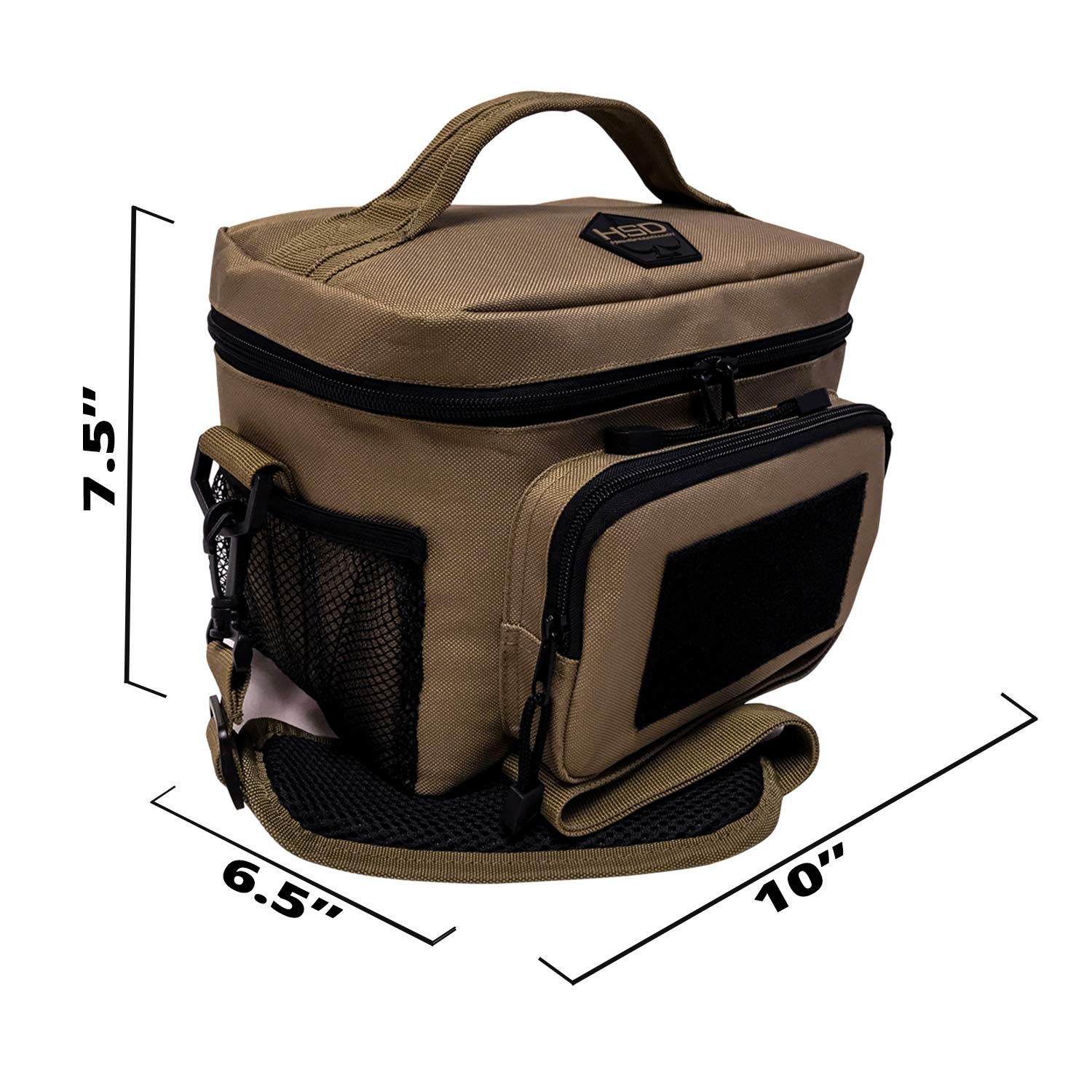 HSD Tactical Lunch Bag Insulated Cooler, Lunch Box with MOLLE/PALS