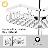 KEGII Chrome Telescopic Shower Caddy Corner 4 Tier Adjustable Stainless Steel view 5