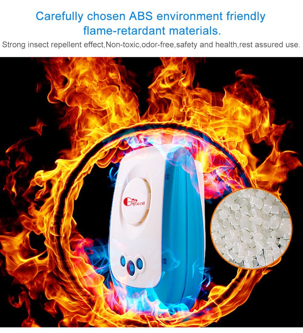 Googuard Ultrasonic Pest Repeller 2 Pack Electronic Insects Control Repel Mouse Bug Rat Spider Flea Ant Nontoxic Environmentally Mosquito Repellents