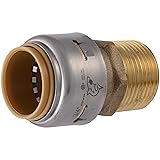 SharkBite Max 3/4 Inch MNPT Adapter, Push to