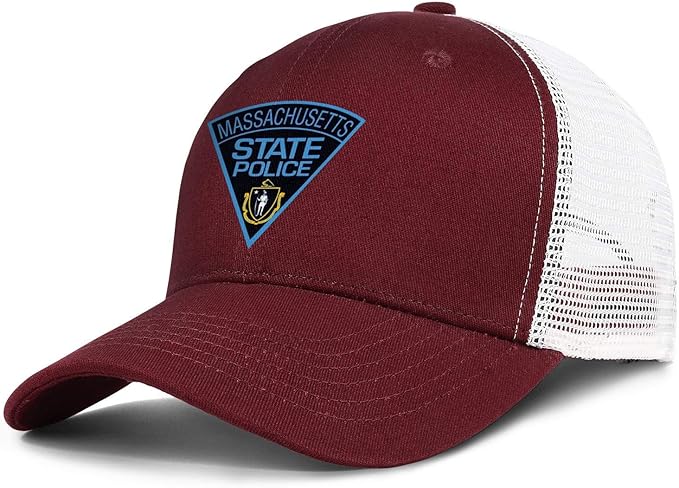 TIINTEXBA Personalized Massachusetts State Police Mesh Baseball Cap