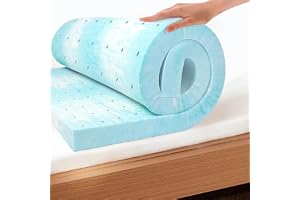 EGO 3 Inch Full Mattress Topper Gel Memory Foam for Pressure Relief | Cooling Gel Infused, Ventilated Design Bed Topper in a Box, CertiPUR-US Certified, 75