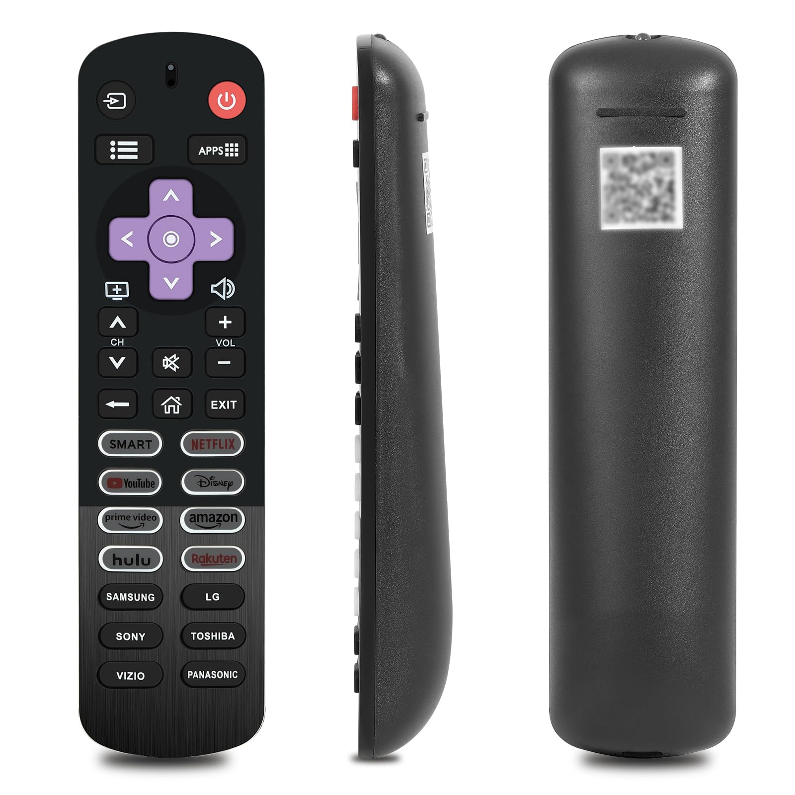 Photo 1 of Universal Replacement Remote for Samsung, LG, Sony TVs - Also Compatible with Toshiba, Vizio, Panasonic Smart TVs (A-Remote)