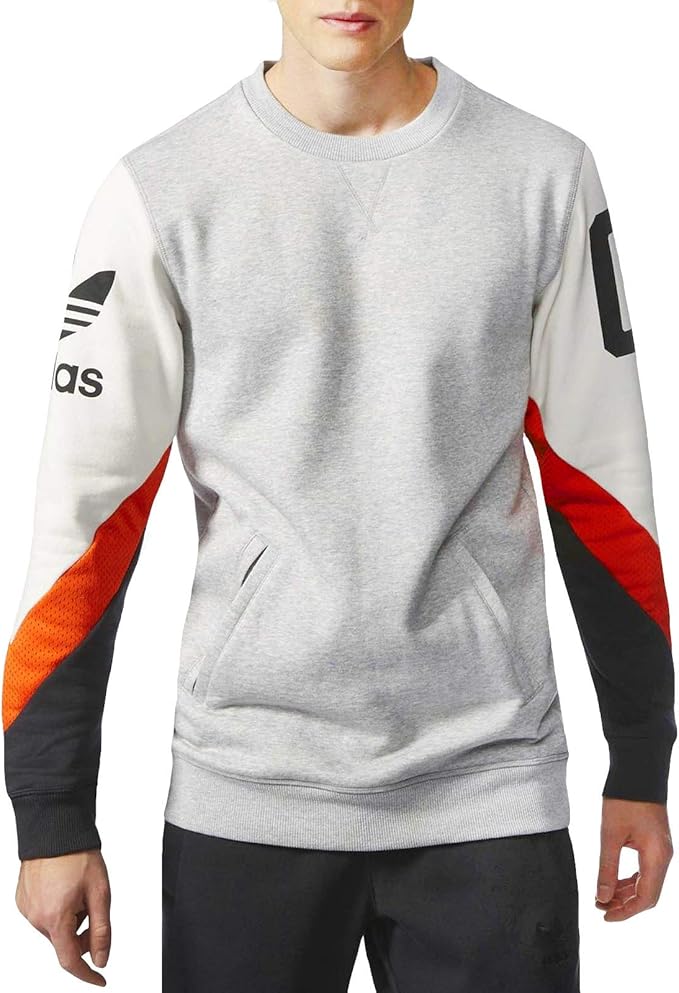 adidas Originals Mens Basketball Crew Neck Sweatshirt at Amazon Men’s Clothing store