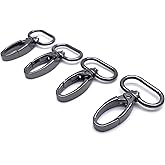 KOTAIFA 1 inch Swivel Lobster Clasps 1" Swivel Hooks for Purse Bag Making Push Gate Swivel Snap Hooks Fashion Clips 10pcs Gunmetal