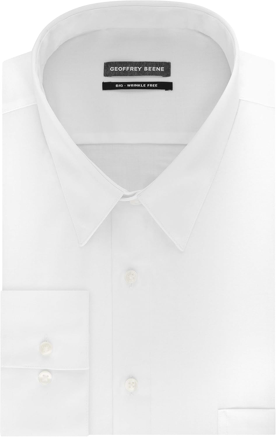 Geoffrey Beene Men's BIG FIT Dress Shirts Sateen Solid (Big and Tall) at  Men’s Clothing store