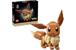 LEGO Pokémon Eevee - Collectible Building Set for Adults, Ages 18+ - Posable Pokémon Figure for Display - Desk, Bookshelf or 