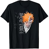 Bleach Ichigo Transform Splatter Pattern Anime T-Shirt