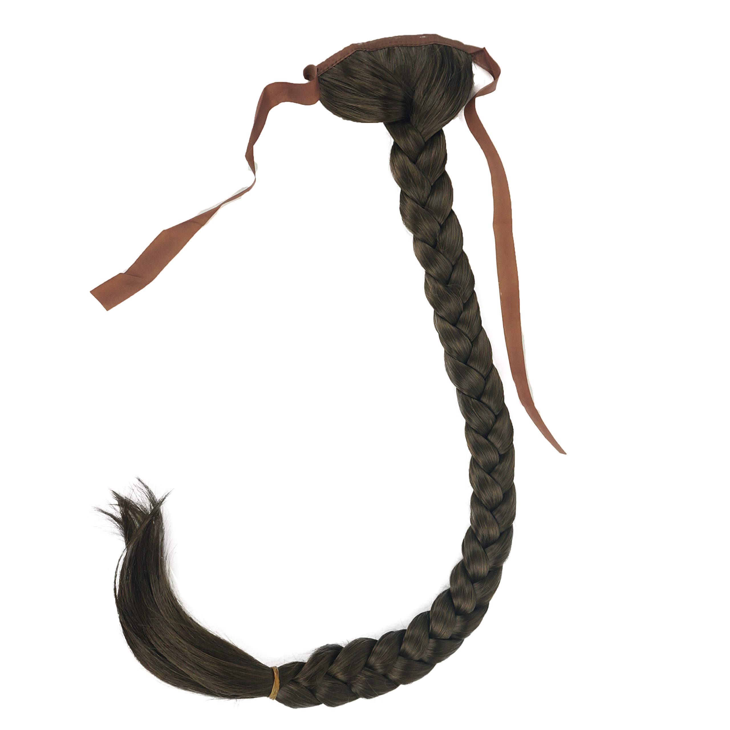 Lydell 24" Long Fishtail Braid Wrap Around Ponytail Extension Synthetic Hairpiece #8 Light Chestnut Brown โ image 1