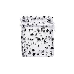 100-Pack 3x4 Sheer Organza Drawstring Gift Bags