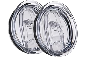 ORJ 2 PCS 20 Ounce Tumbler Lid For Skinny Tumbler Lid Replacement,Splash Resistant Silicone Sliding Cup Covers for 2.64 IN Mouth Tumbler Cooler (20 oz Tumbler Lids X 2pcs)