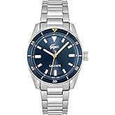 Lacoste Boston Men’s Quartz Watch - Sunray Dial, Aluminum Bezel, Contemporary Three-Hand Design - Modern, Sporty Timepiece - Gift for Him 39mm