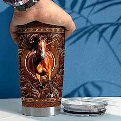 SANDJEST Horse Tumbler 20oz Stainless Steel