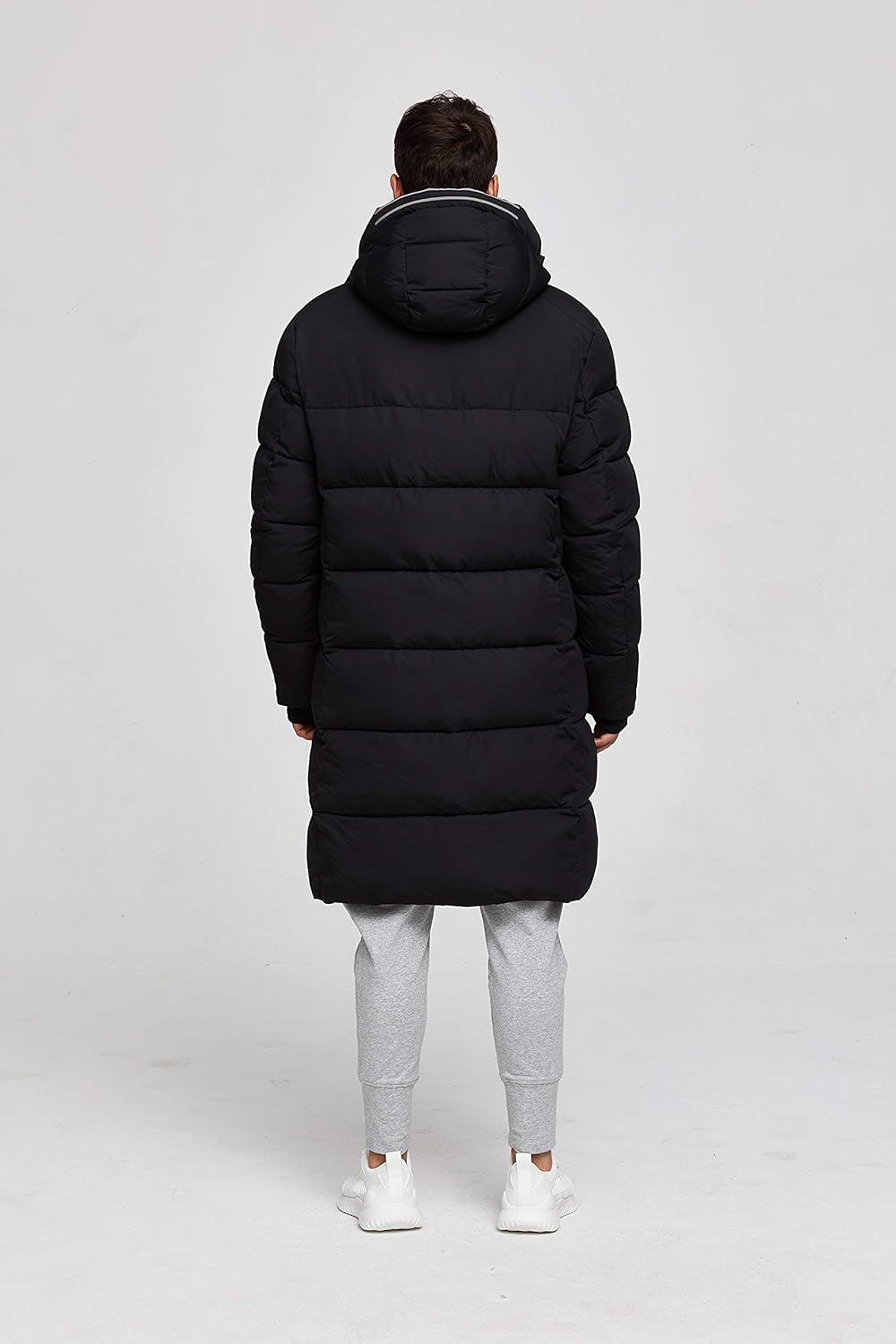 TIGER FORCE Winter Active Coat Long Puffy Jacket for Men Hoodie Thickened Padded Outerwear Snowjacket Extremely Cold at  Men’s Clothing store