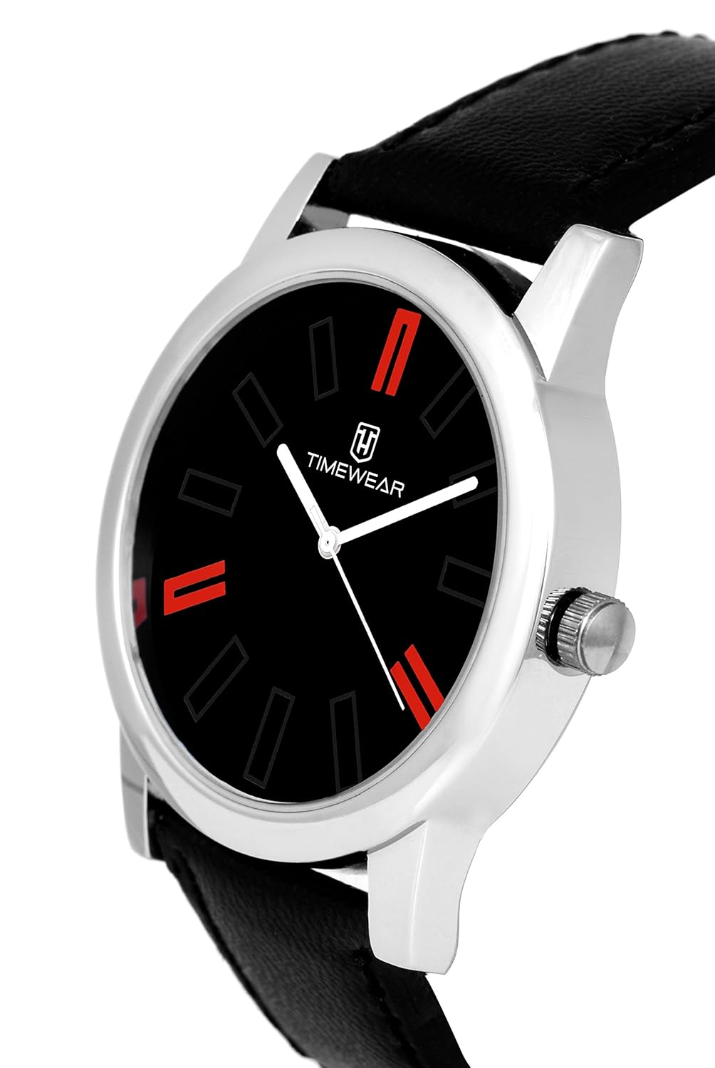 timewear analog black dial men's watch- 161bdtg