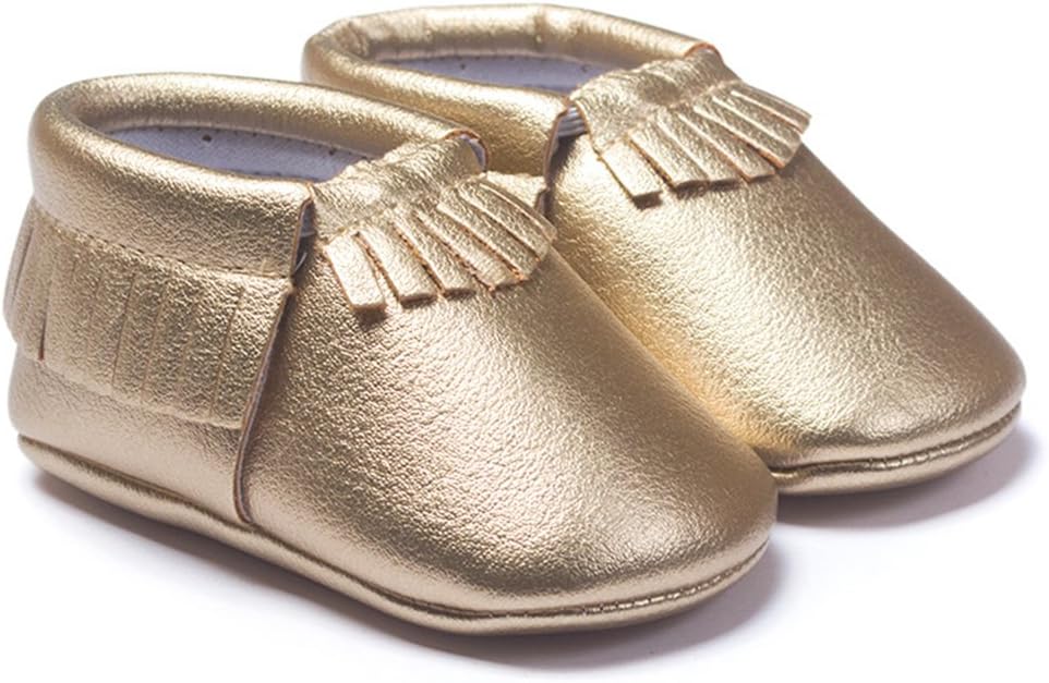 LIVEBOX Infant Baby Moccasins Soft Sole Anti-Slip Tassels Prewalker Toddler Shoes (S: 0~6 Months,