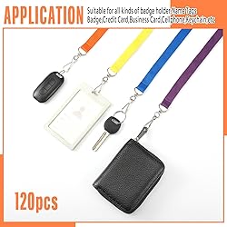 Patelai 120 Pcs Breakaway Lanyards with J Hook Bulk