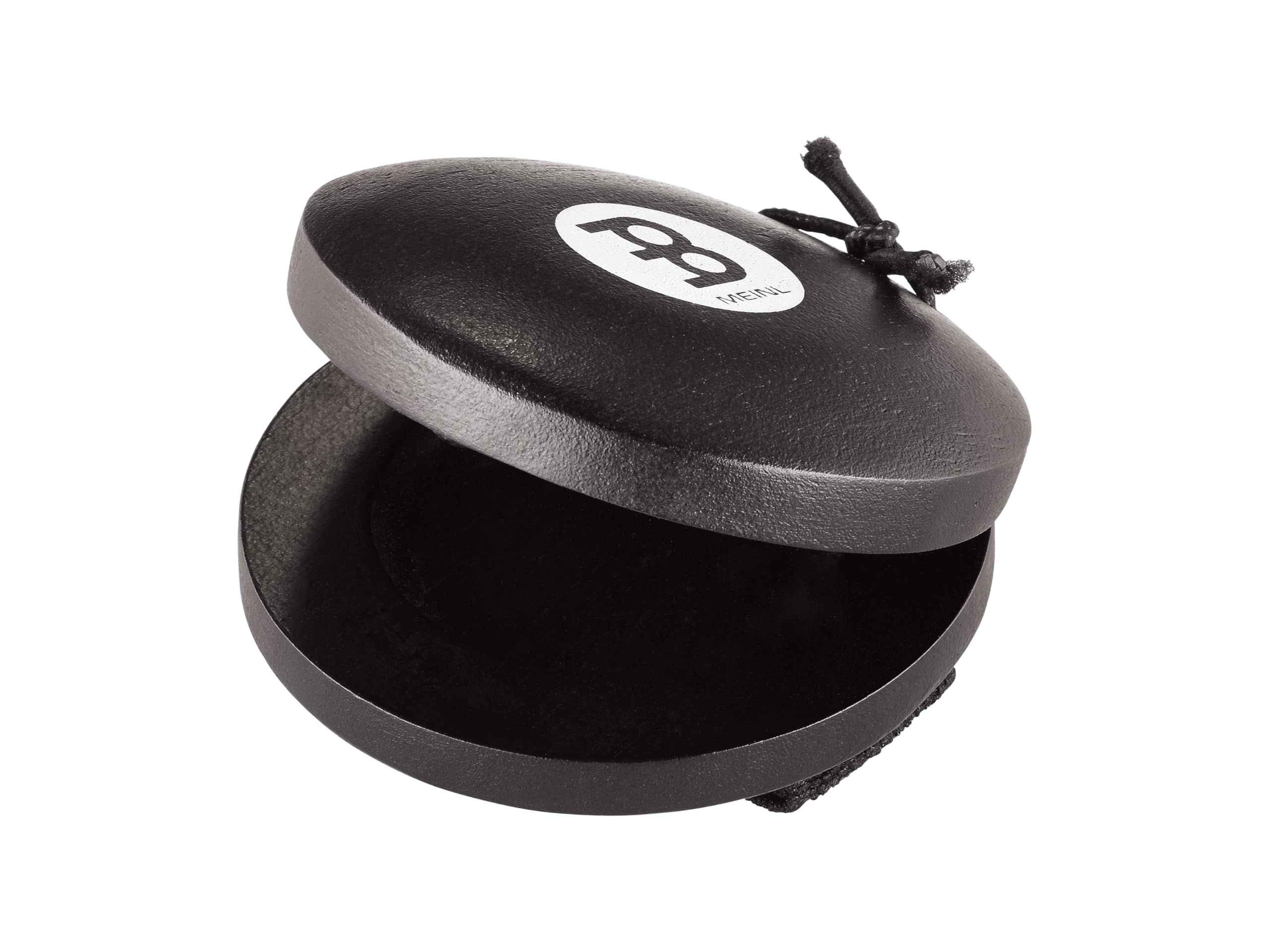 Meinl Percussion Cajon Ring Castanet - Large Castanet for the Finger - Siam Oak, Black (CRC1BK)
